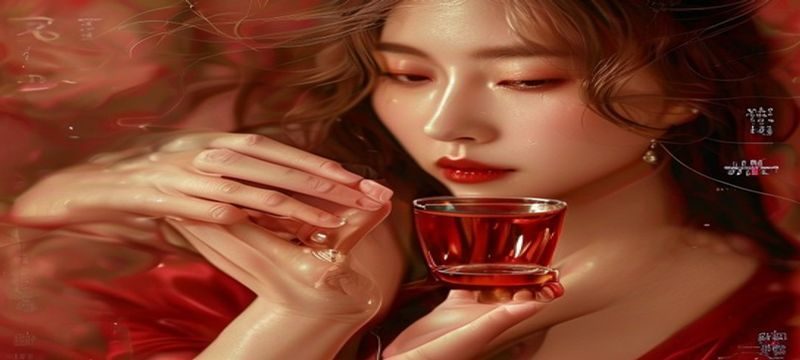 掌中的美母主视觉，温暖酒红色调中一双优雅的手轻握，象征触手可及的美好与亲密感，画面柔光氛围浓郁